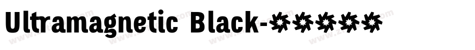 Ultramagnetic Black字体转换